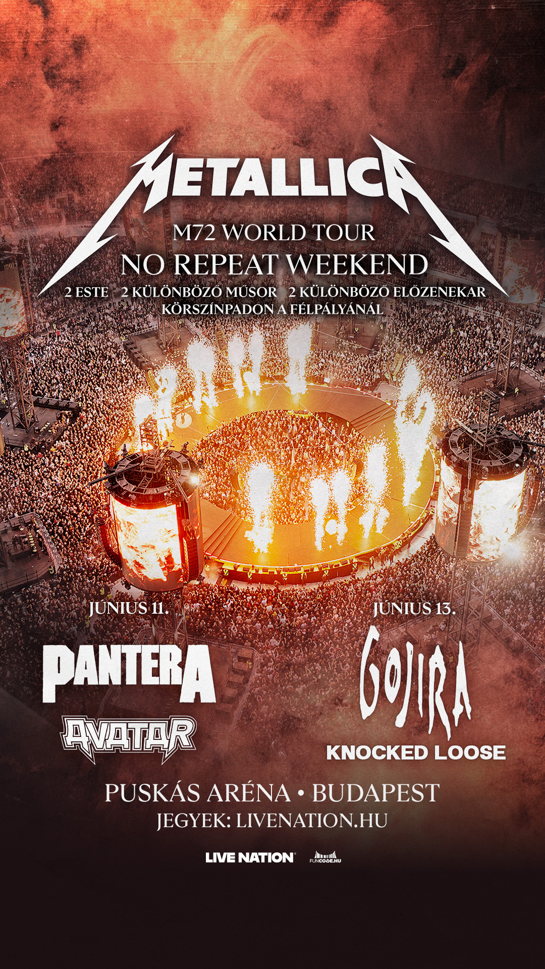 Metallica koncert 2026. június 13.