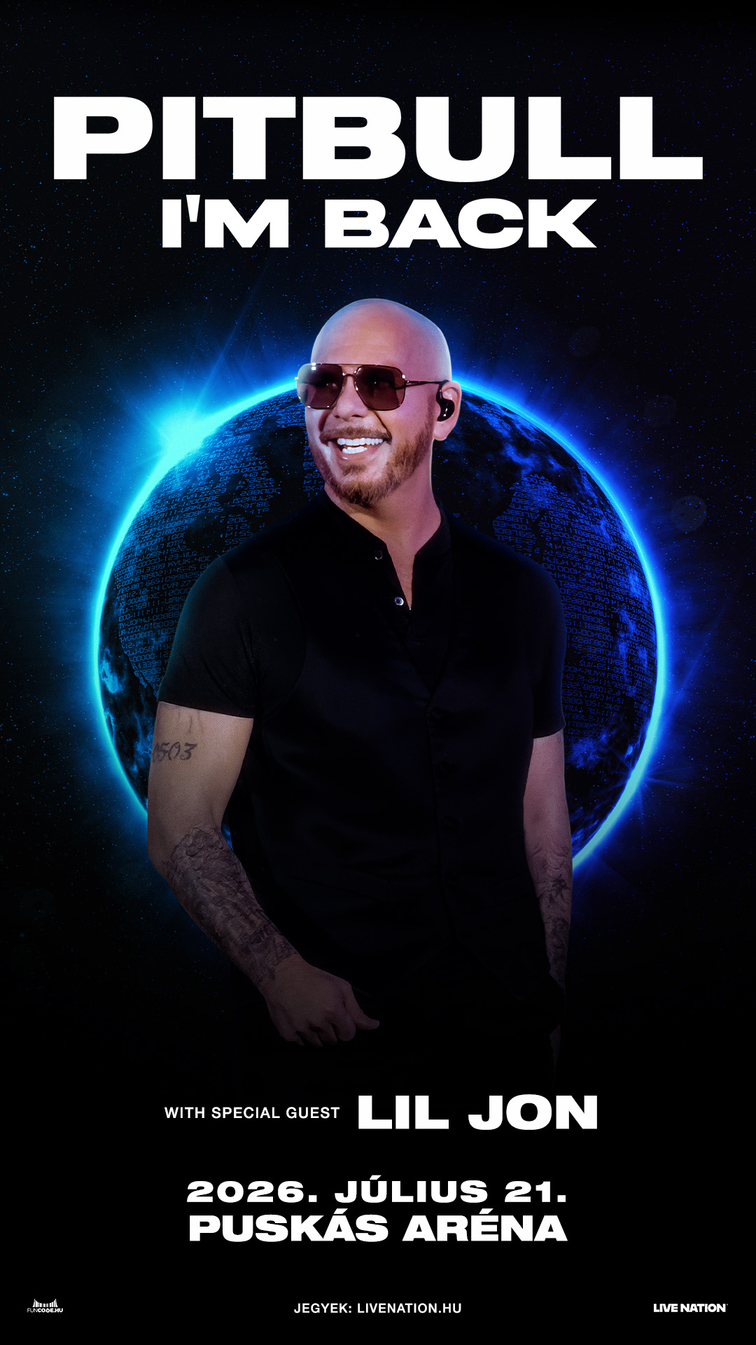 Pitbull a Puskás Arénában